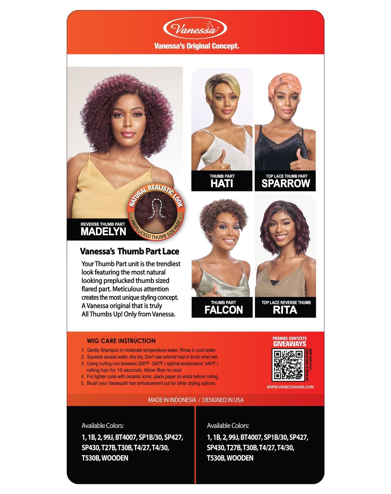 Vanessa Thumb Part Synthetic Wig RMB Madelyn