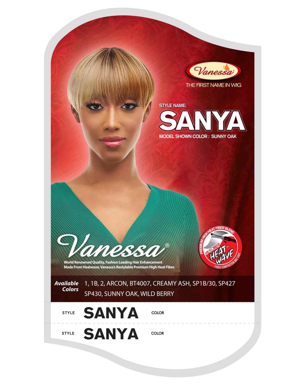 Vanessa Fashion Wigs Synthetic Hair Wig Sanya