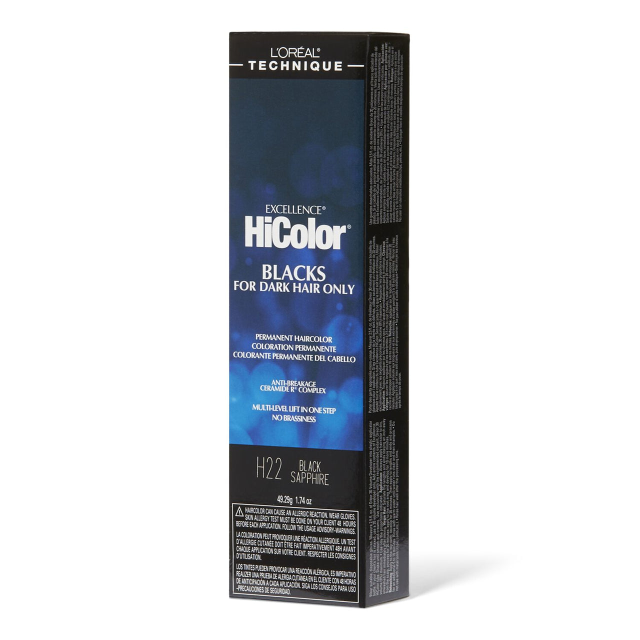 L'Oréal Excellence HiColor Blacks Permanent Haircolor – H22 Black Sapphire
