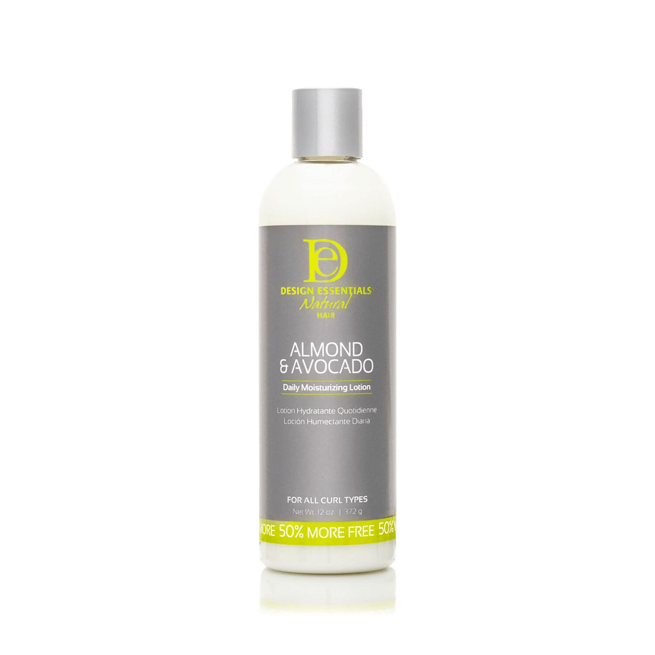 Design Essentials Natural Hair Almond & Avocado Daily Moisturizing Lotion 12 oz