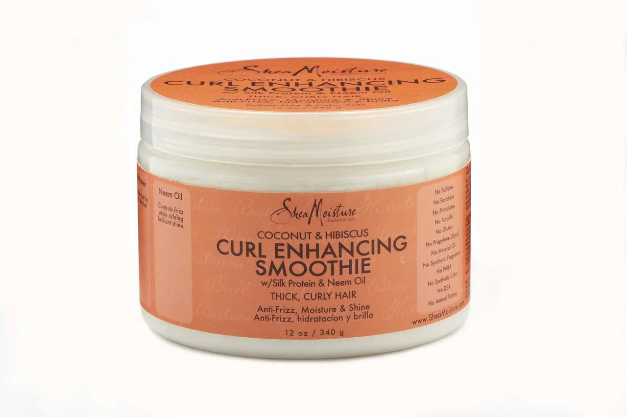 SheaMoisture Coconut & Hibiscus Curl Enhancing Smoothie – 12oz - Elevate Styles