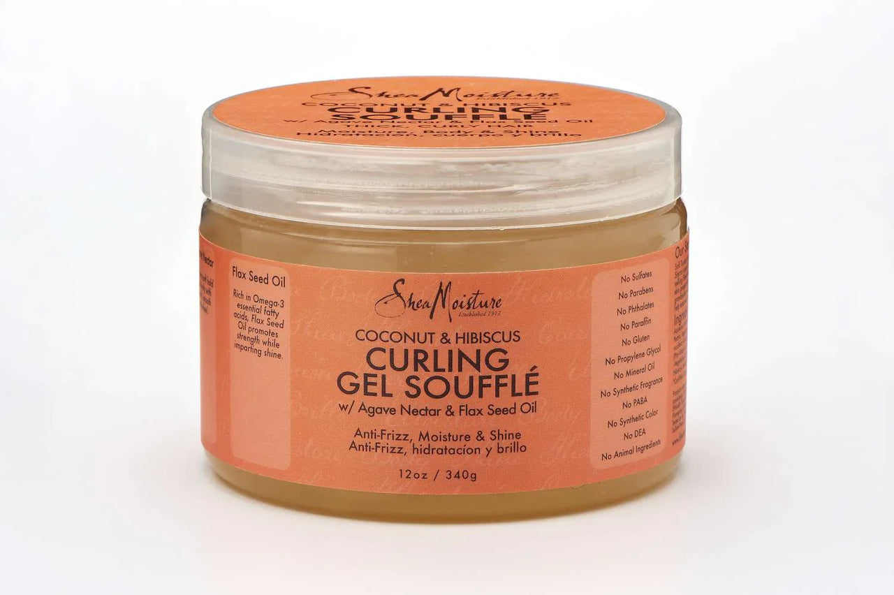 SheaMoisture Coconut & Hibiscus Curling Gel Soufflé – 12oz - Elevate Styles