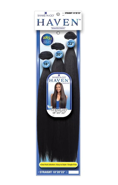 Shake-N-Go Haven Mastermix Straight 18" 20" 22" 3 Bundle Pack