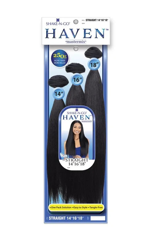 Shake-n-Go Haven™ Straight 3-Bundle Multi-Pack (14" 16" 18") - Elevate Styles