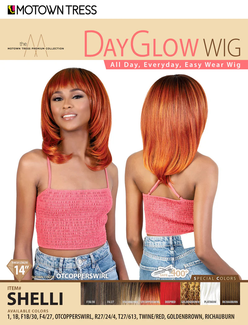 Motown Tress Day Glow Full Wig Shelli - Elevate Styles