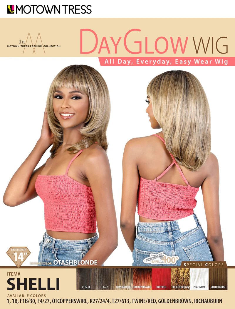 Motown Tress Day Glow Full Wig Shelli - Elevate Styles