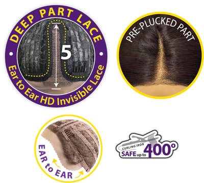 Motown Tress Synthetic HD Deep Part Lace Wig - LDP-CHASE - Elevate Styles
