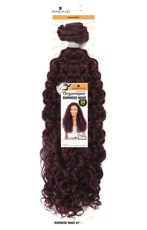 Shake N Go Organique Burmese Wave 24 Inch – Soft Natural Curly Weave