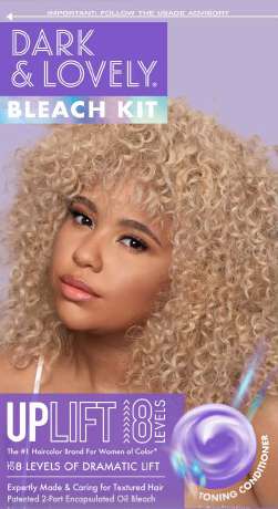 Dark & Lovely Uplift Bleach Kit – 8 Levels of Lift with Toning Conditioner - Elevate Styles