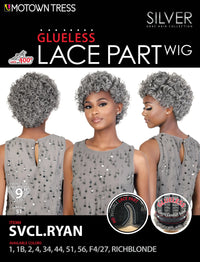 Thumbnail for Motown Tress Silver Gray Hair Collection Wig SVCL Ryan - Elevate Styles