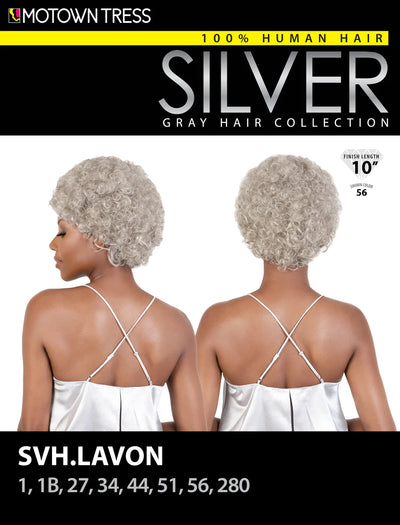 Motown Tress Silver Gray Hair Collection Wig SVH LAVON - Elevate Styles
