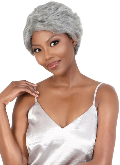 Motown Tress Silver Gray Hair Collection Wig SVH Glen - Elevate Styles
