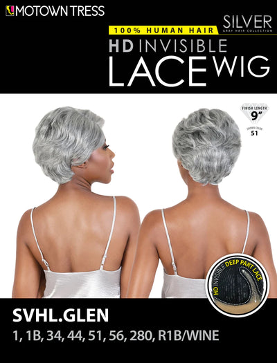 Motown Tress Silver Gray Hair Collection Wig SVH Glen - Elevate Styles
