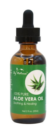 By Natures 100% Pure Aloe Vera Oil 2 Oz - Elevate Styles