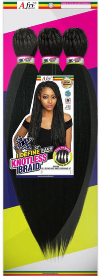 Thumbnail for Mane Concept Afri Naptural 3x I Define Easy Knotless Pre-Stretched Braid 52