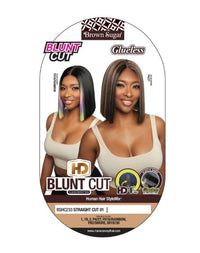 Thumbnail for Mane Concept Brown Sugar 100% HH Mix HD Blunt Cut Lace Wig Straight Cut 01 BSHC233 - Elevate Styles