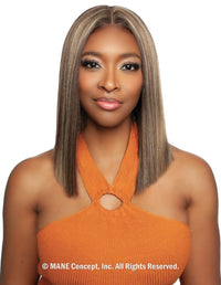 Thumbnail for Mane Concept Brown Sugar 100% HH Mix HD Blunt Cut Lace Wig Straight Cut 02 BSHC234 - Elevate Styles