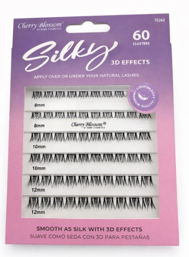 Cherry Blossom "Silky" 3D Effects Lash Clusters – Natural Volume Mixed Pack (60 Count) 72262 - Elevate Styles