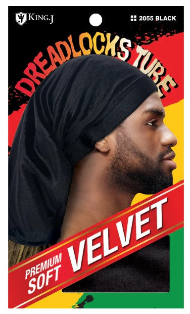 King J Dreadlocks Tube Premium Soft Velvet Black #2055