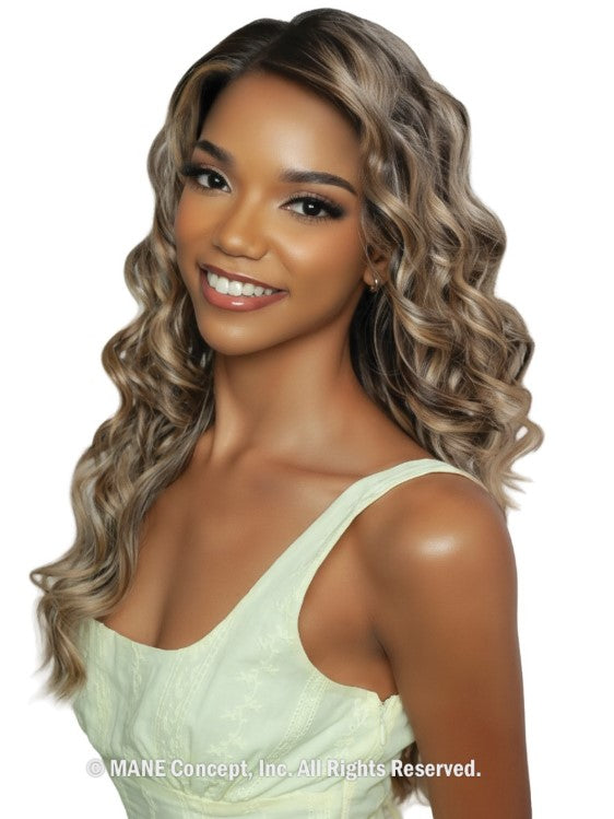 Mane Concept Brown Sugar HD 13x7 Lace Skin 03 Pre-Cut Glueless Front Wig - BSSB239
