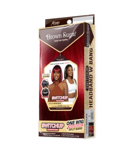Mane Concept Brown Sugar Switch Up 05 Headband Wig with Detachable Bang BSSU105
