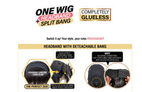 Thumbnail for Mane Concept Brown Sugar Switch Up 05 Headband Wig with Detachable Bang BSSU105