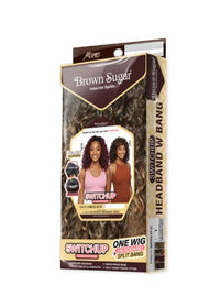 Thumbnail for Mane Concept Brown Sugar Switch Up 07 Headband Wig with Detachable Bang BSSU107