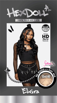 Thumbnail for Sensationnel Hexdoll  13x4 HD Lace Wig Glueless Pre Plucked Elvira HXDELV