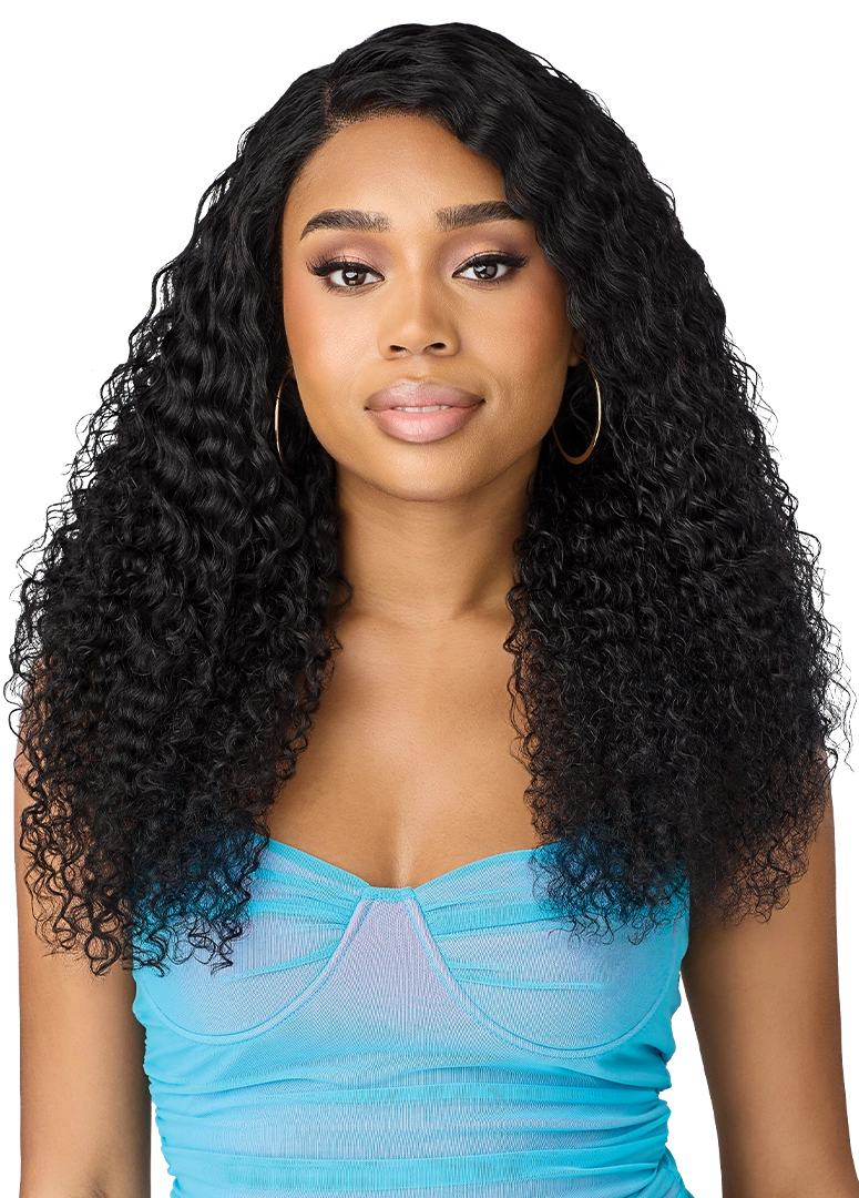 Outre Sugar Punch 13x5 Human Hair Lace Wig – Deep Curl 22" QLHSP135WWDC22