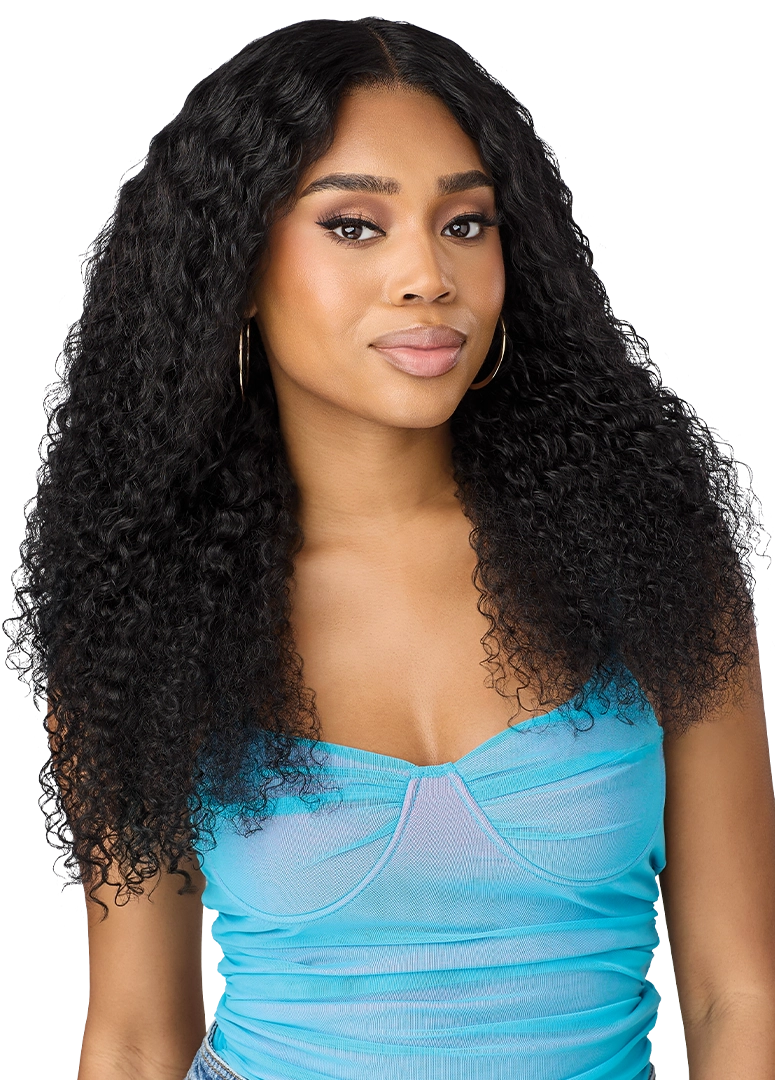 Outre Sugar Punch 13x5 Human Hair Lace Wig – Deep Curl 22" QLHSP135WWDC22