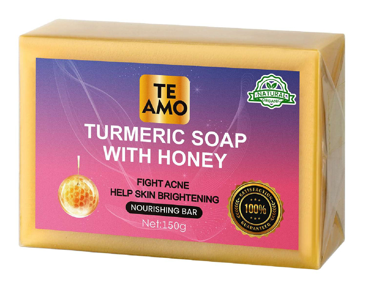 Te Amo Turmeric Soap with Honey – Nourishing Brightening Bar 150g - Elevate Styles