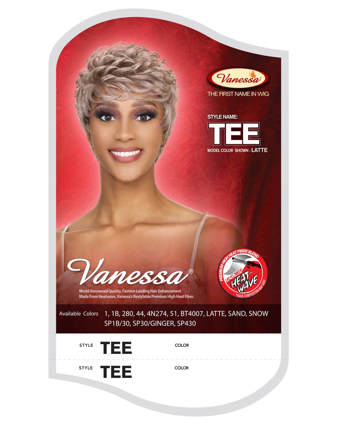 Vanessa Fashion Full Wig Tee