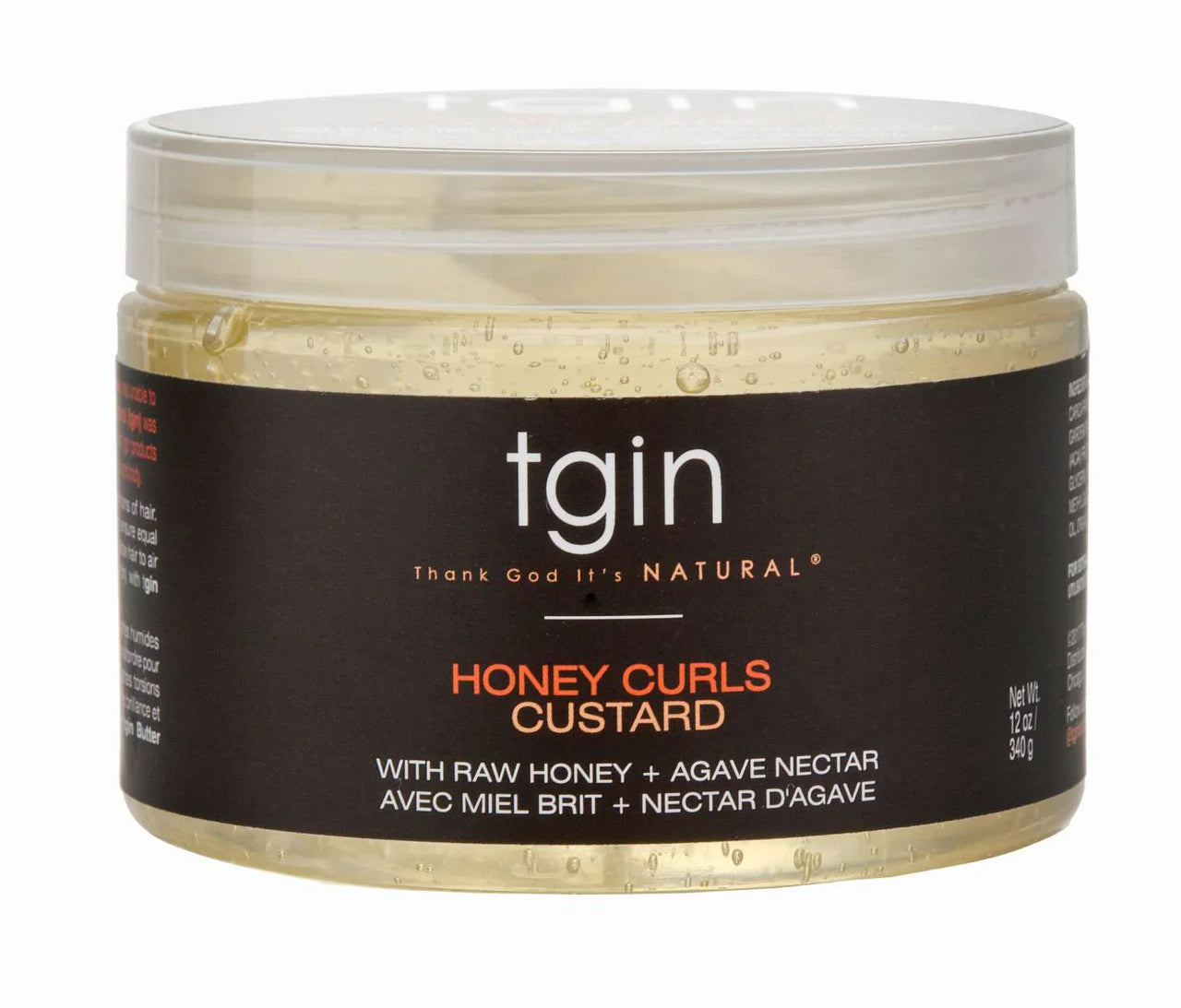 tgin Honey Curls Custard with Raw Honey & Agave Nectar 12 oz