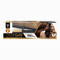 Thumbnail for Tyche Gold Double Coated Gold Ceramic Flat Iron - 2