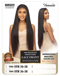 Thumbnail for THH STR 36-38 Unprocessed 100% Brazilian Human Hair Lace Front Wig by Vanessa