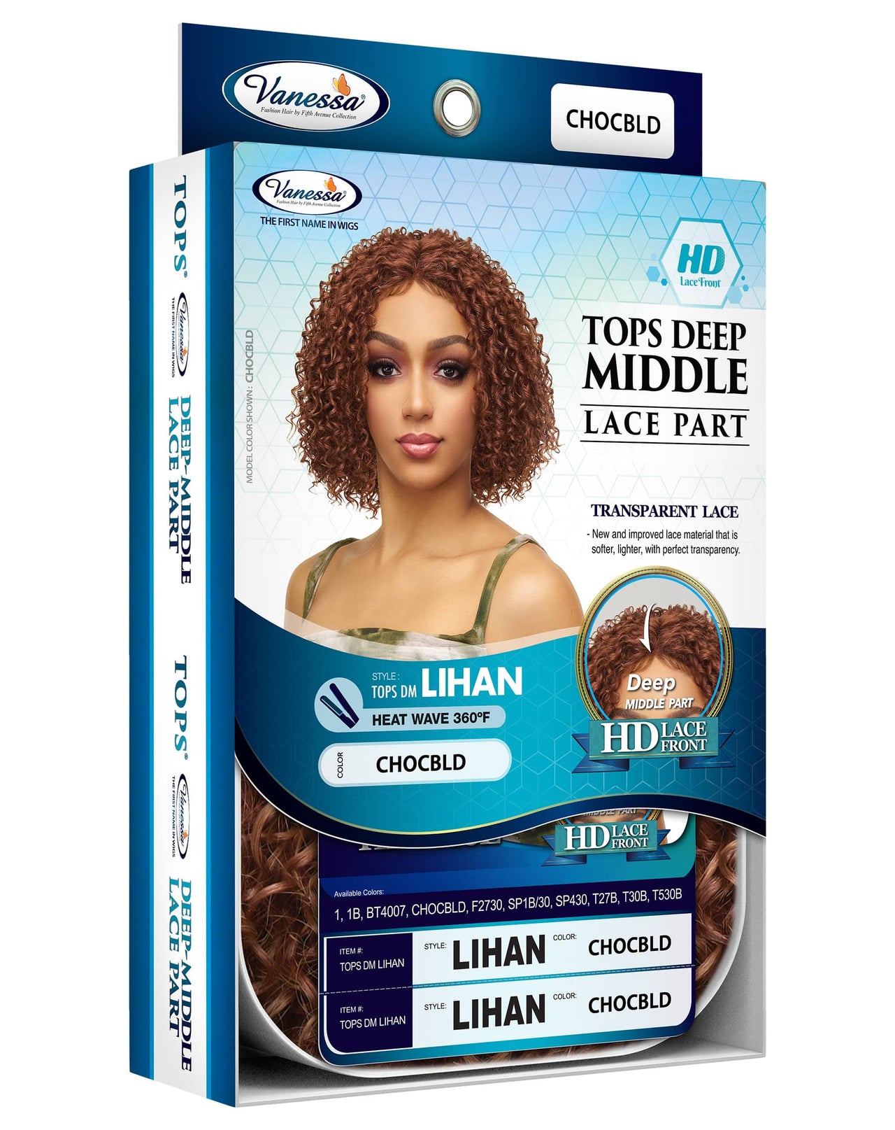 Vanessa Top Lace Deep Middle Part HD Lace Front Wig Lihan