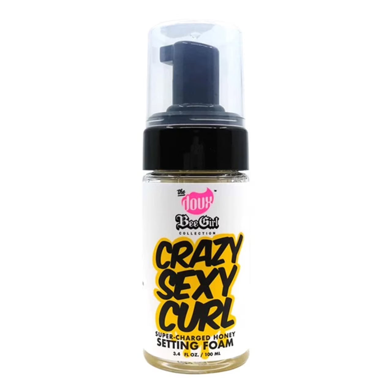 The Doux Bee Girl Collection Crazy Sexy Curl Super-Charged Honey Setting Foam 3.4 Fl. Oz. (100 mL)