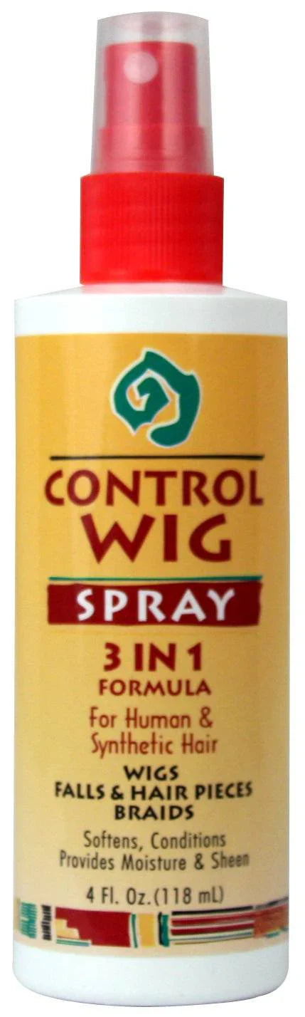 Control Wig Spray 3 In 1 Formula Human Synthetic Hair Conditioner Moisturizer 4oz - Elevate Styles
