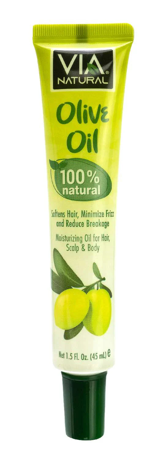 Via Natural Olive Oil – 100% Natural Moisturizing Oil (1.5 fl oz) - Elevate Styles