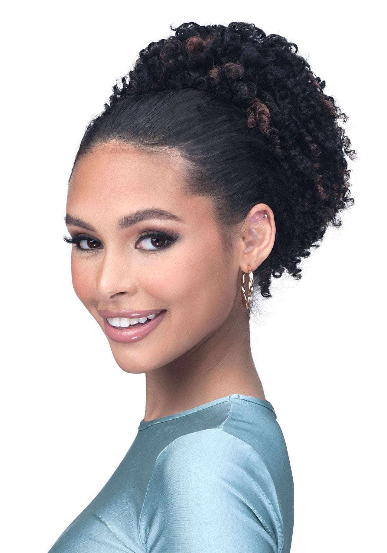 Laude & Co. Coil Curl Puff Drawstring Ponytail – UPP010