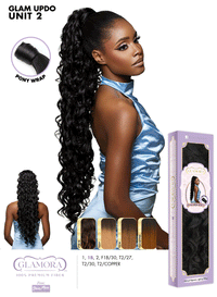 Thumbnail for Sensationnel Glamora Long Braid Drawstring Updo Glam Updo Unit 2 GMGU002