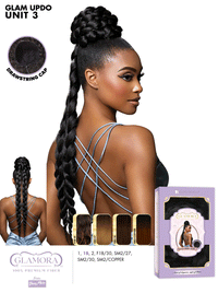 Thumbnail for Sensationnel Glamora Long Braid Drawstring Updo Glam Updo Unit 3 GMGU003