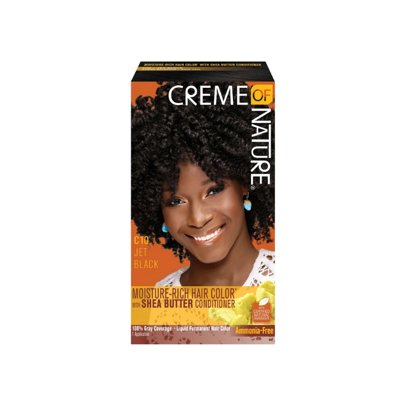 Creme of Nature Liquid Hair Color – Jet Black #10 - Elevate Styles
