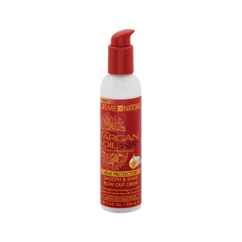 Creme of Nature Argan Oil Heat Protector Smooth & Shine Blow Out Creme – 7.6 oz - Elevate Styles