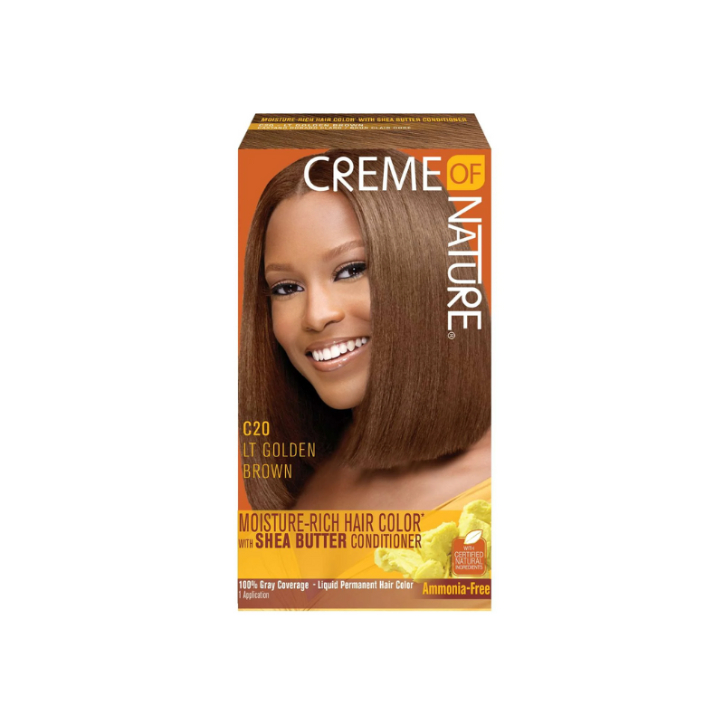 Creme of Nature LIQ Color #20 Light Golden Brown - Elevate Styles