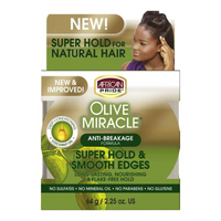 Thumbnail for African Pride Olive Miracle Super Hold & Smooth Edges – 2.25 oz - Elevate Styles