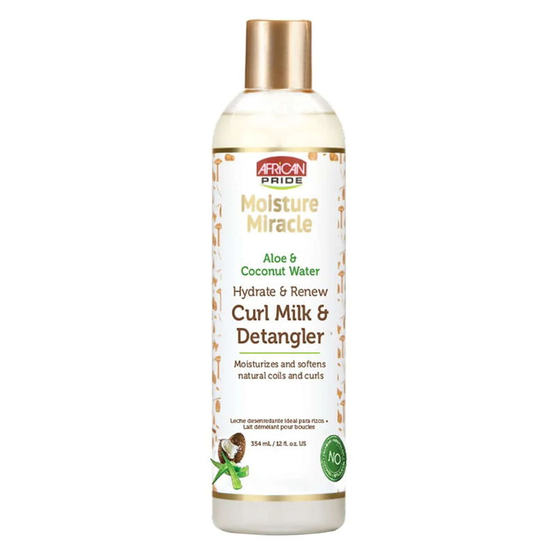 African Pride Moisture Miracle Curl Milk & Detangler – 12 oz - Elevate Styles