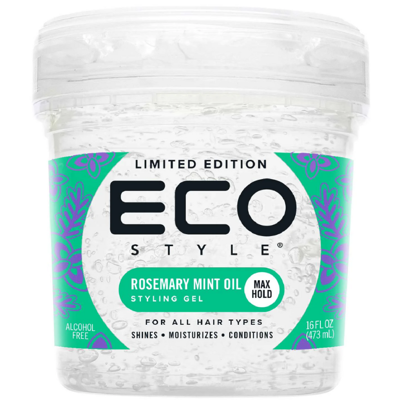 Eco Style Rosemary Mint Oil Styling Gel – 16 oz - Elevate Styles