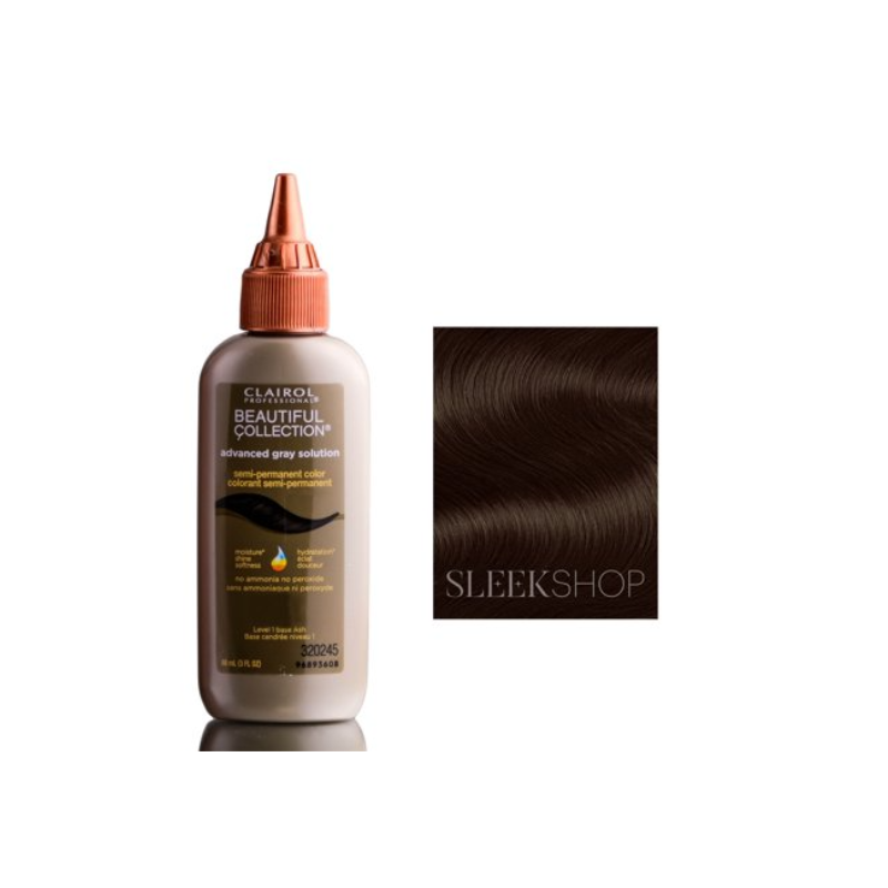 Clairol Beautiful Collection Advanced Gray Solution – Sleek Shop Dark Brown – 3 oz - Elevate Styles