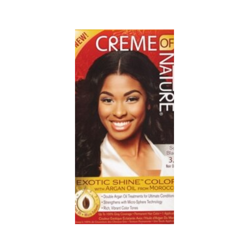 Creme of Nature Exotic Shine™ Hair Color – Soft Black 3.0 - Elevate Styles